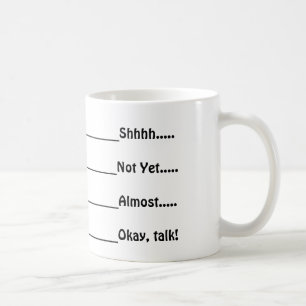 No hable con todo taza de café