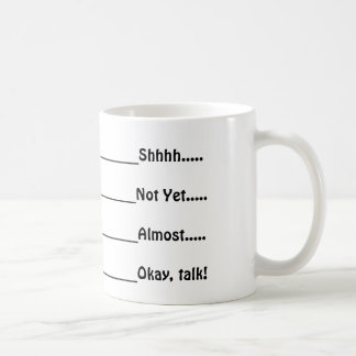 No hable con todo taza de café