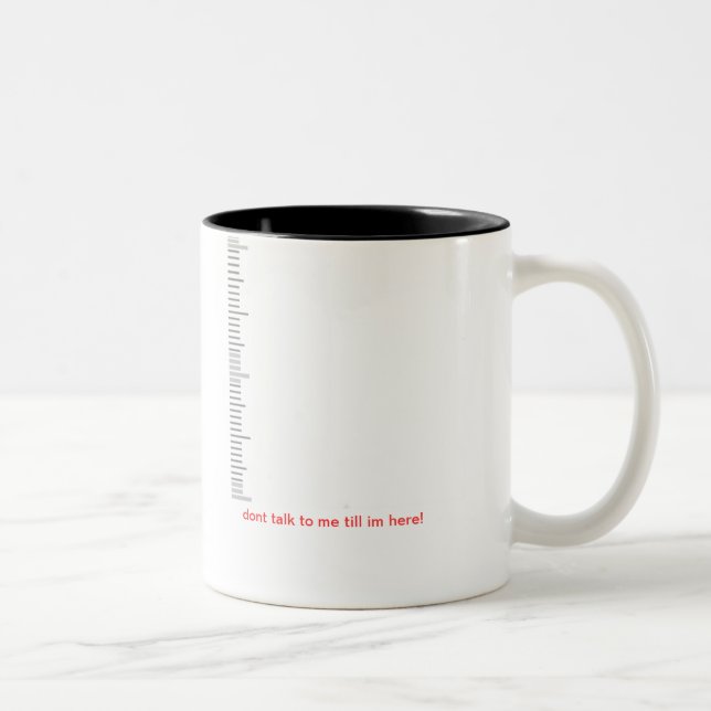 ¡no hable conmigo hasta im aquí! taza de café (Derecha)