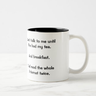 "No hable conmigo" la taza