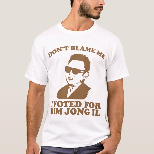 No hace Blam yo, yo votó por la camiseta de Kim (Anverso)