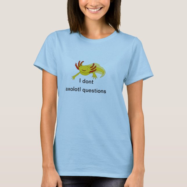 No hago camisa de las preguntas del axolotl (oro) (Anverso)