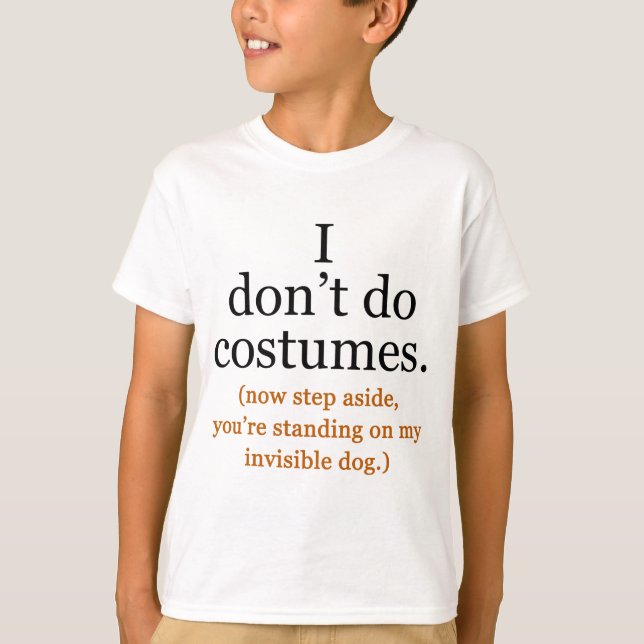 No hago camisetas de disfraces (Anverso)