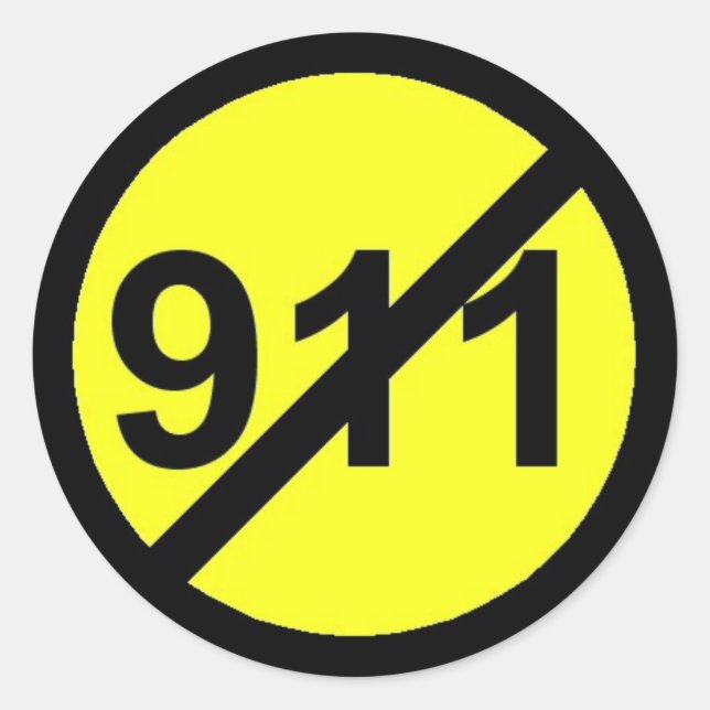No hay 911 Pegatinas para tus teléfonos VoIP (Anverso)