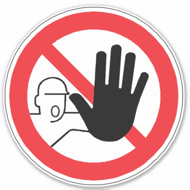 No hay acceso para la etiqueta de personas no auto (Anverso)