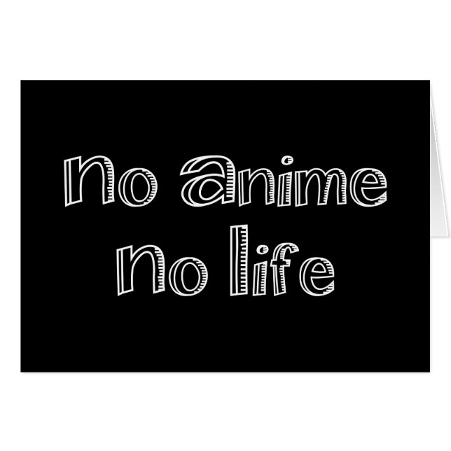 no hay anime ni tarjeta de saludo de vida (Anverso (Horizontal))