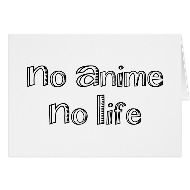 no hay anime ni tarjeta de saludo de vida (Anverso (Horizontal))