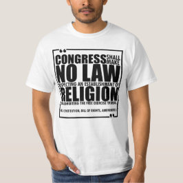No hay camiseta de ley religiosa