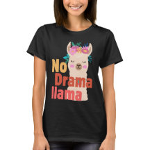 no hay camiseta de llama de drama
