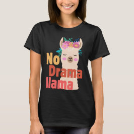no hay camiseta de llama de drama
