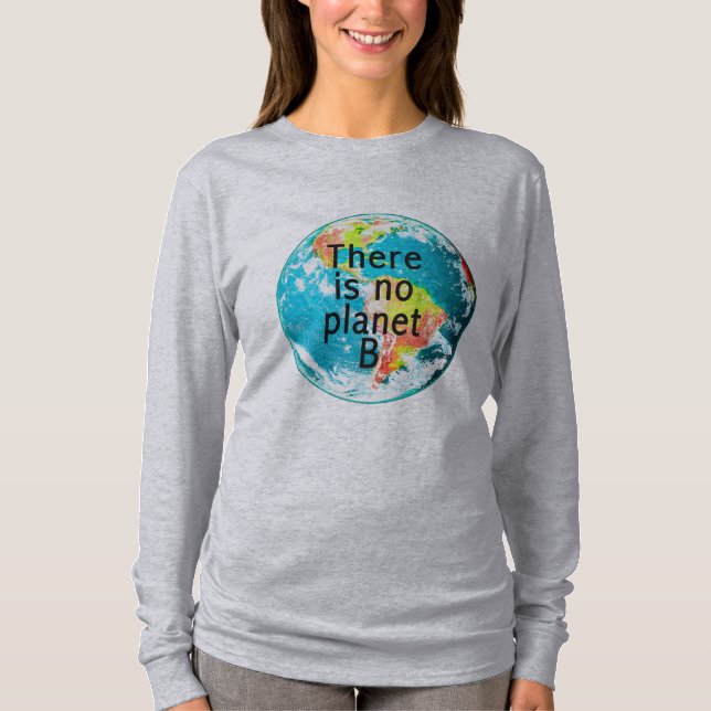 No hay camiseta del longsleeve del planeta B (Anverso)