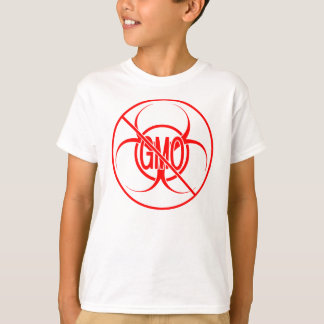 No hay Camisetas de un niño de GMO Biológico arrie