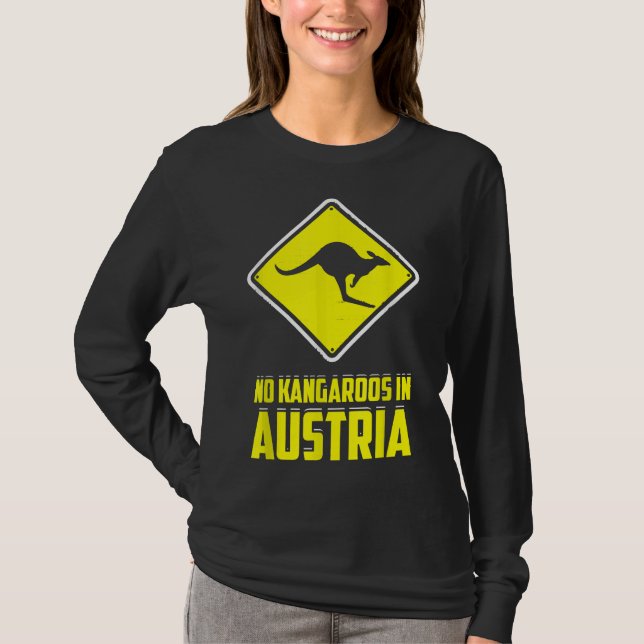 No hay canguros en Austria Graciosa camiseta de Ró (Anverso)