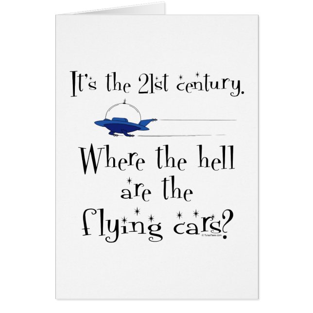 ¿No hay coches voladores? (Frente)