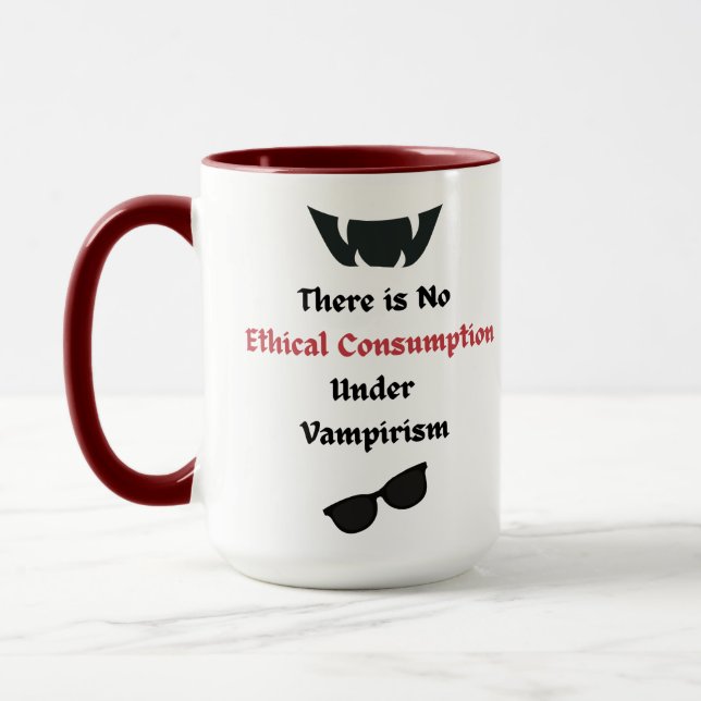 No hay consumo ético en la taza de Vampirismo (Izquierda)