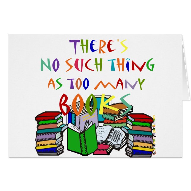 ¡No hay cosa tal como demasiados libros! (Anverso (Horizontal))