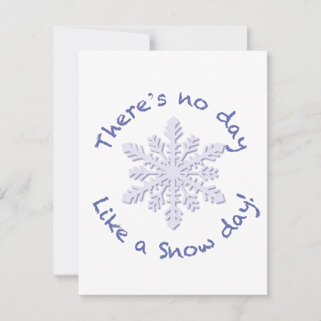 ¡No hay día como un día de nieve! (Anverso)