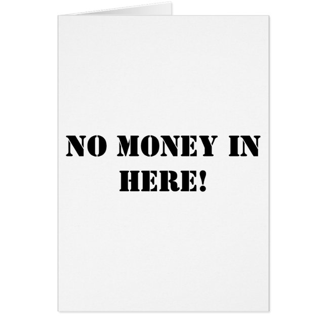 No hay dinero aquí (Frente)