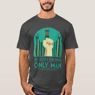 No hay dioses ni reyes, solo camiseta masculina 