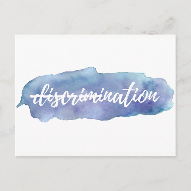 No hay discriminación en esta postal nacional (Anverso)