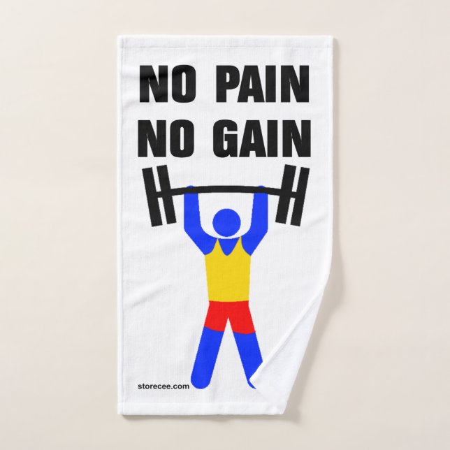No hay dolor no hay ganancia (Toalla de mano)