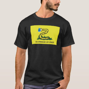 No hay estornudos en la camisa de Snek - impresión