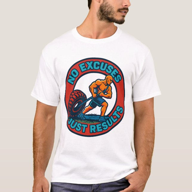 No hay excusas, sólo resultados - camiseta de gimn (Anverso)