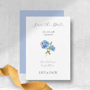 No hay foto Blue Hydrangea Guardar la tarjeta de f