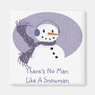 No hay hombre como un imán del muñeco de nieve