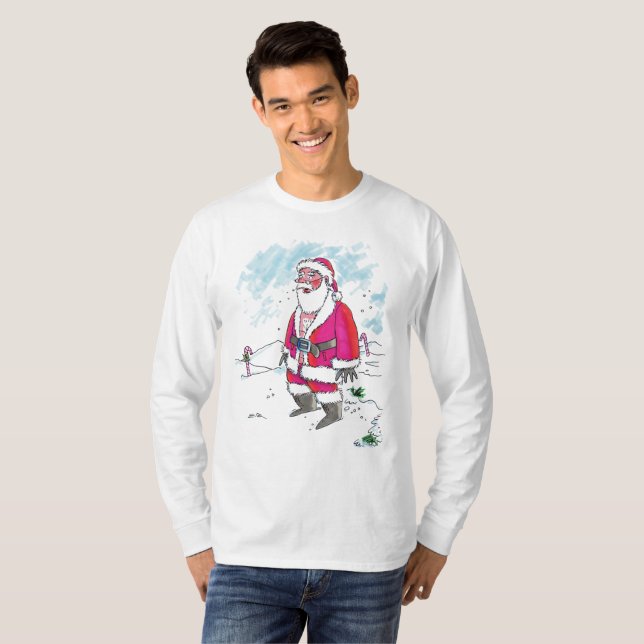 No hay hombres Ho-Ho-Ho con camisa blanca de manga (Anverso completo)
