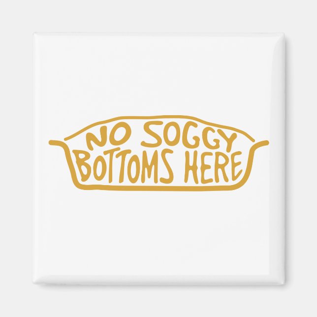 No hay imán botánico de Soggy - Tan (Frente)