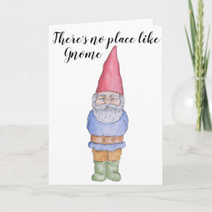 No hay lugar como la tarjeta de felicitación Gnome