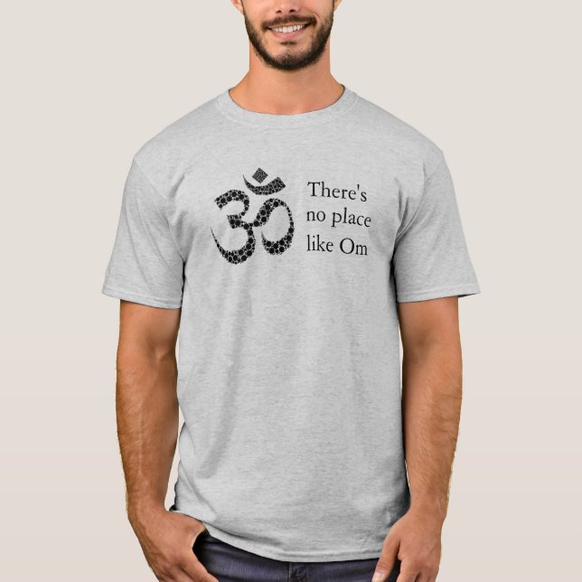 No hay lugar como Om Yoga Tema Camiseta básica (Anverso)