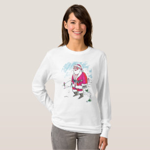 No hay mujeres Ho-Ho-Ho con camisa blanca de manga