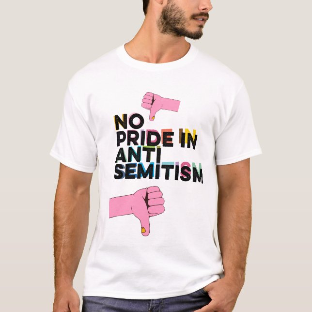 No Hay Orgullo En La Camiseta Antisemitista (Anverso)