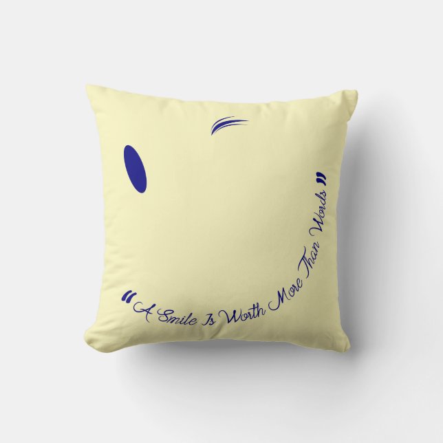 No hay palabras, sonrisas dicen todo Cojín decorat (Anverso)