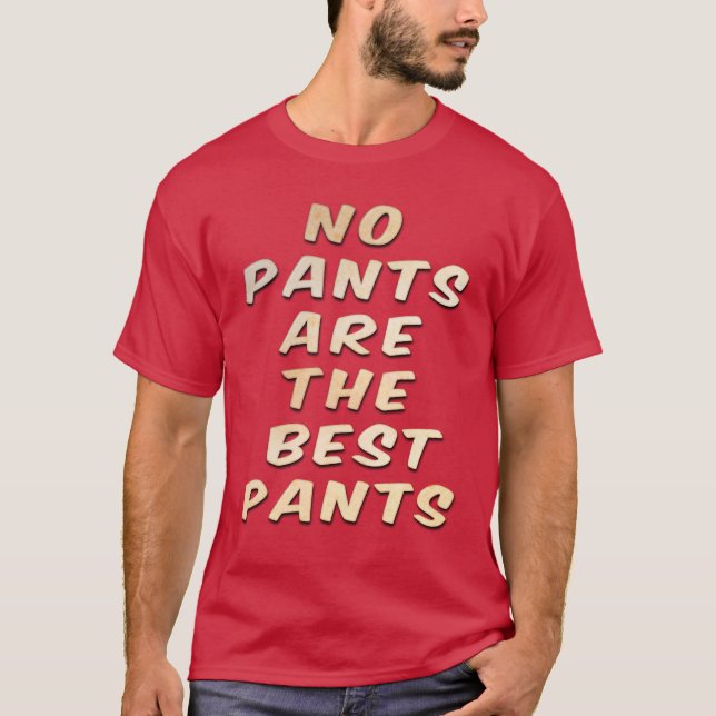 No hay pantalones son las mejores camisetas de los (Anverso)