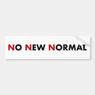 No hay pegatinas del parachoques normales nuevas