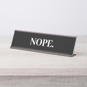 No hay placa de nombre divertida de Office