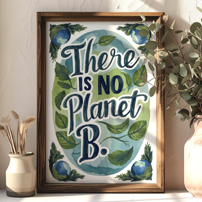 No Hay Planeta B Arte De Pared Medioambiental (Subido por el creador)