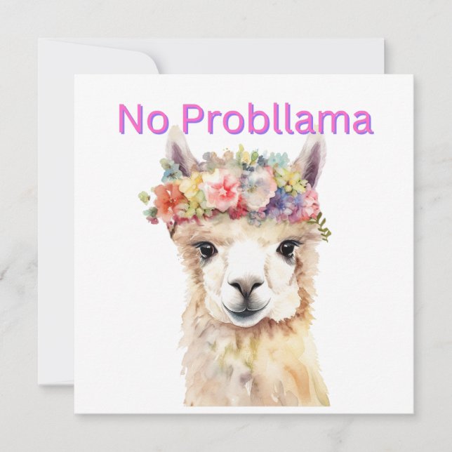 NO HAY PROBLEMA - CUANDO TIENES TARJETA JESÚS (Anverso)