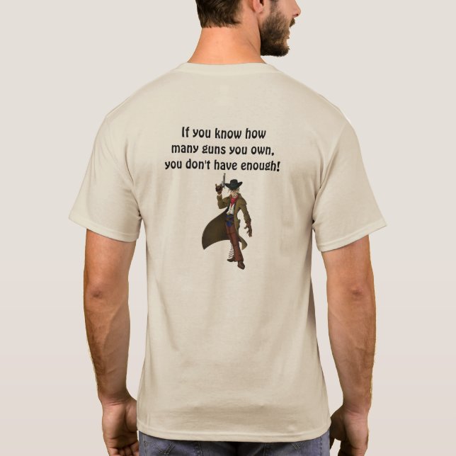 No hay suficientes armas para la camiseta de manga (Reverso)