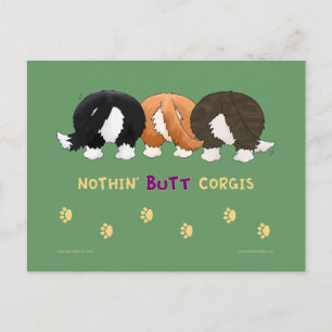 No hay tarjetas postales de Butt Corgis