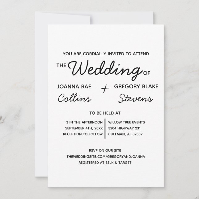 No hay tema, solo invitación a la boda de amor (Anverso)