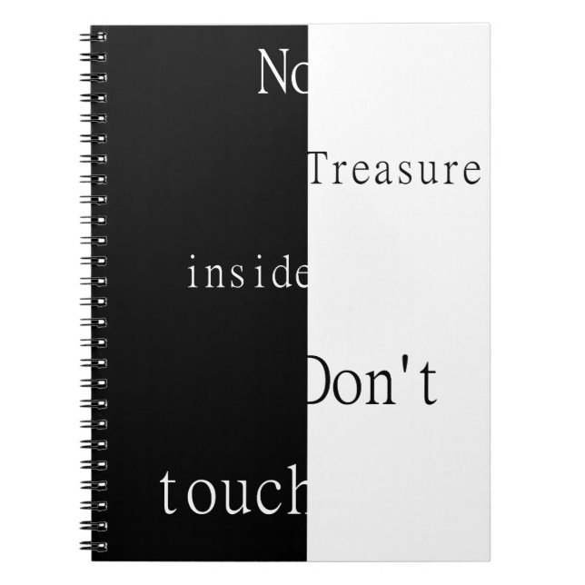 No Hay Tesoro Dentro – No Toques Cuaderno (Frente)