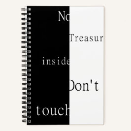 No Hay Tesoro Dentro – No Toques Cuaderno