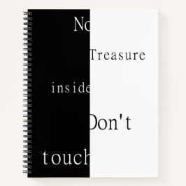 No Hay Tesoro Dentro – No Toques Cuaderno