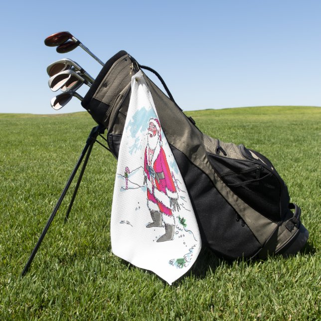 No hay toalla de golf Ho-Ho-Ho (Verde)