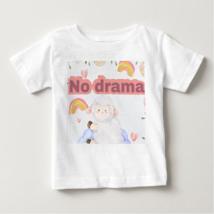 No hay una camiseta estética de oveja corta dramát