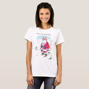 No Ho-Ho-Ho con camiseta blanca para mujeres